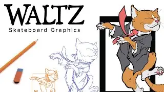 How I Illustrate Skateboard Graphics pt. 1