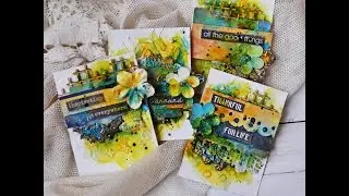 ATC Video Tutorial by Evgenia Kovtun/ МК по акварельным АТС Евгении Ковтун