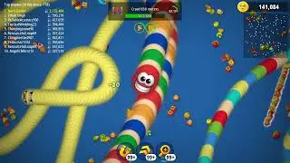 🐍WORMSZONE.IO | Giant Slither Snake TOP 01 / Epic Worms Zone Best Gameplay!