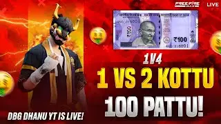 @DBG DHANU YT  is live# 1v2 kottu 100 pattu only 5 spams