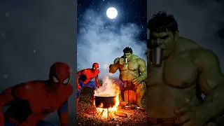 Halk or Spider-Man Full Masti Mein Party Chal Rahi Hai Thandi Ki Mausam Mein #halku #story #party