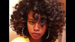 Voluminous Curling Wand Curls on Natural Hair