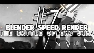 Minecraft Blender Speed Render: #7 The Battle Of Iwo Jima (WWII)