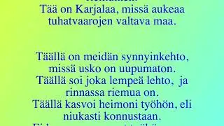 Kotikarjala, laulelma
