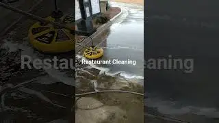 Power Washing A Drive Thru #commercialcleaning #propertymaintenance