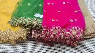 Latest Designer Cutwork Dupattas at Best Price |  Soft Net Designer Net Dupattas | Nari Collections