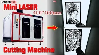 [In-depth review] Small desktop laser cutting machine: How well can it cut 40*40mm plates?