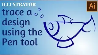 Trace a Logo or Design in Illustrator using the pen tool