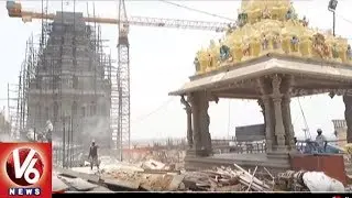 Yadadri Main Temple Construction Works Completed | V6 News