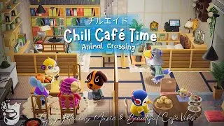 Расслабляющее время в кафе в Animal Crossing 🍂 | Уютная расслабляющая музыка и прекрасная атмосфе...