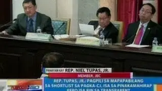 NTG: Panayam kay Rep. Neil Tupas, Jr., kaugnay sa inilabas na shortlist ng JBC