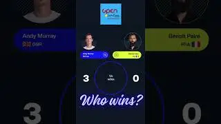 Tennis ATP Montpellier 2024 Murray vs Paire Who wins? #shorts