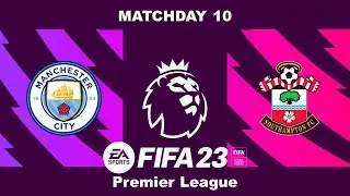 Manchester City Vs. Southampton - Premier League 22/23 Matchday 10 | FIFA 23 - Next Gen PC