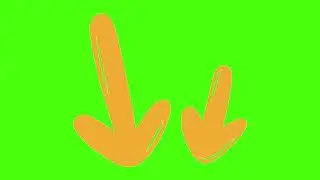 orrange arrow animated in green screen | aroow animated in green screen