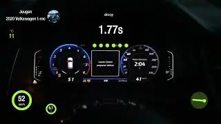 2020 Volkswagen T-Roc R 221kw Stage 1 0-100 kmh acceleration with dragy vol.3