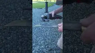 HOW TO SHARPEN A PERFECT MACHETE: MAINTENANCE FOR LAWN CARE TOOLS #shorts #lawncare #tools #machete