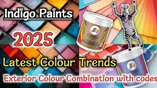 Indigo Paints latest Exterior colour Trends ! Exterior Colour Combination with codes ,