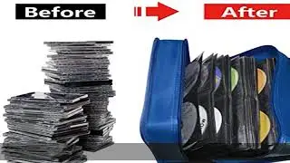 CD Case DVD Storage Holder, Siveit CD/DVD Case Wallet 128 Capacity DVD Cases Organizer CD Binder,Po