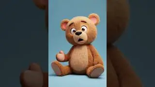 Sleepy Teddy Bear 🧸 | Action Song for Kids | Nursery Rhymes #nurseryrhymes #kidsvideo #shorts #teddy