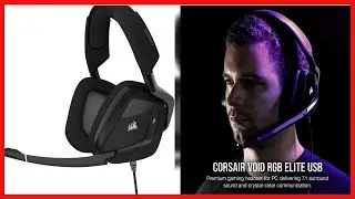 Corsair Void RGB Elite USB Premium Gaming Headset with 7.1 Surround Sound, Carbon