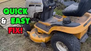 Cub Cadet LT1042 Riding Mower Doesn't Want To Start
