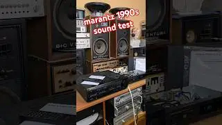 #1990s MARANTZ  stereo receiver tuner amplifier sound test @Angelicaaudio