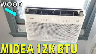 MIDEA AC 12000 BTU REVIEW - Wood Window Install