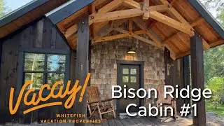 Bison Ridge Cabin #1 | 4BR Vacation Rental in Whitefish Montana w/ Hot Tub, Fire Pit & 30 Acres