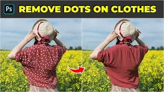 2-Minutes Photoshop - Remove Dots/Pattern on Clothes | Photoshop Tutorial