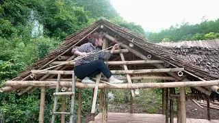 CEO Returns to the Mountains: Completing the Double Roof for the Bamboo House