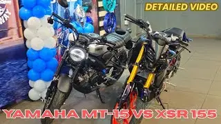 Yamaha MT-15 vs Yamaha XSR 155 detailed Comparison ⚡ Top 5 Things You Don't Know | On Road Price