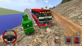 KSRTC Ashok Leyland Kalpataru Express | Bridge Offroad Drive 😱 | Bus Simulator Indonesia (BUSSID)