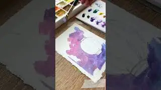 Spring Cherry blossom gouache painting 🌸🌷 #art #painting #cherry blossom #gouache