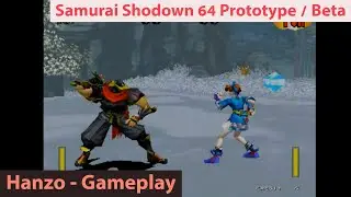 Samurai Shodown 64 - Hanzo Hattori - Hyper Neo Geo 64 Beta Gameplay