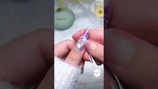 Aurora Glitter + Butterfly Sequins UV Gel💕