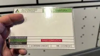 Lean Improvement Tracking Board