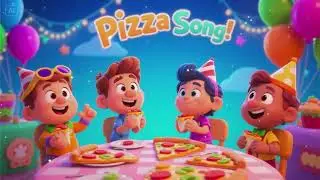 🍕🎶 Pizza Party Song 2 | Cartoon Nursery Kids Rhyme's | Songs 2025