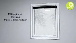 M&aring;ttagning av persienner