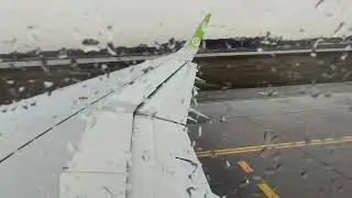Airbus A321nx &mdash; Rainy takeoff from Moscow