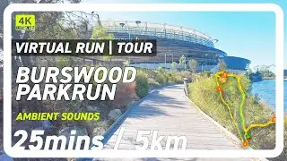 Burswood Parkrun: Don't make the mistake I did! | Virtual Run 25-Minutes | 4K 50FPS【4K HDR】