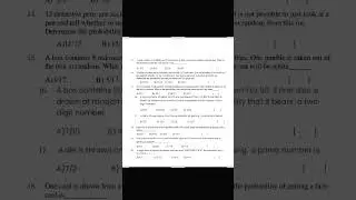 AP POLYCET 2025- 10 TH CLASS MATHEMATICS - PROBABILITY - MOCK TEST 6