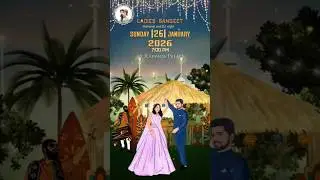 CODE-089 |Custom Wedding Invites |Caricature Art #weddinginvitation #invitations #digitalinvitations