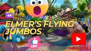 Elmer&rsquo;s Flying Jumbos @ Chessington World of Adventures👉4K
