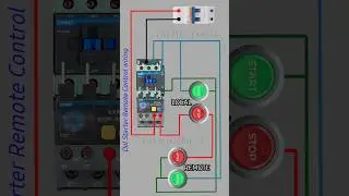 Dol starter remote control wiring #dolstarter #controlwiring #wiring #connection
