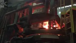 UHP 400 MM Graphite electrodes testing. Испытание графитированных электродов UHP406MM*2100. 超高石墨电极试用