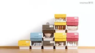Flip-open Plastic Storage Box
