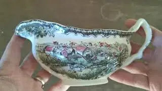 Johnson Brothers China The Friendly Village Aplle Orchard Gravy Boat
