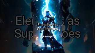 Elements as Superheroes drawn by ai #ai #shorts #superhero