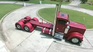 Virtual truck show Kenworth Lady 900 drone shots and road shots