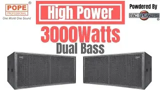 Powerful Horn Loaded Sub-woofer / Pope ML-218B V3 with B&C Speakers